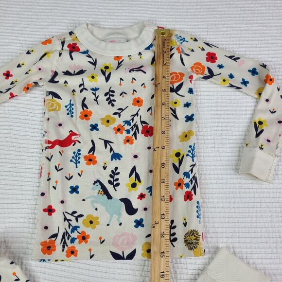 Hanna Andersson Pajamas Make It Magic 100 cm US 4 Organic Lion Unicorn Fox - Picture 5 of 13